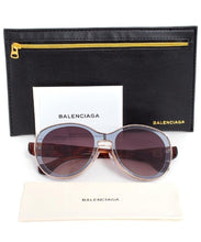Load image into Gallery viewer, Balenciaga Translucent Grey Havana/Brown Gradient Sunglasses