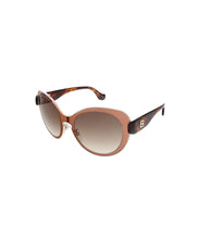 Load image into Gallery viewer, Balenciaga Women's Mauve Pink Havana Round Sunglasses