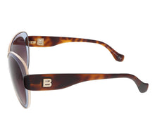 Load image into Gallery viewer, Balenciaga Women's Mauve Pink Havana Round Sunglasses