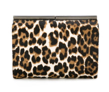 Load image into Gallery viewer, Jimmy Choo Cate Leopard Print Pony Hair Natural Luxury Clutch Handbag