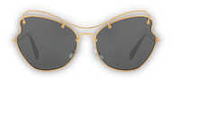 Load image into Gallery viewer, Miu Miu Prada Women's Classic Black/Gold Luxury Sunglasses