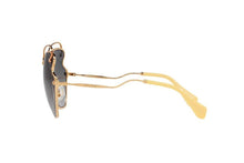 Load image into Gallery viewer, Miu Miu Prada Women's Classic Black/Gold Luxury Sunglasses