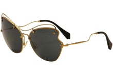 Load image into Gallery viewer, Miu Miu Prada Women's Classic Black/Gold Luxury Sunglasses