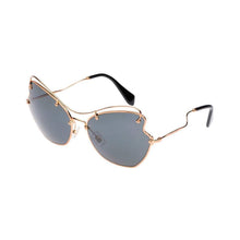 Load image into Gallery viewer, Miu Miu Prada Women's Classic Black/Gold Luxury Sunglasses
