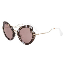 Load image into Gallery viewer, Miu Miu Prada Women's Classic White Havana Luxury Sunglasses