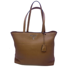 Load image into Gallery viewer, Prada Vitello Phenix Leather Shopping Tote Bag Cannella Brown 1BG203