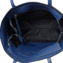 Load image into Gallery viewer, Prada Vitello Phenix Leather Shopping Tote Bag Bluette 1BG203
